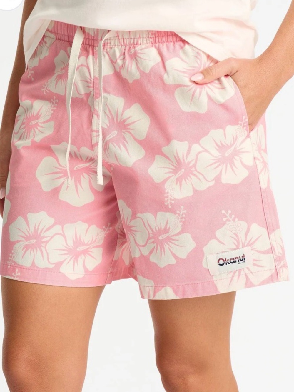 NWT Okanui Classic OG Pink Hibiscus Shorts